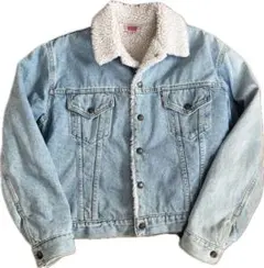 Levi's ライト　アイスブルーデニム　シェルパジャケット　ボア　70s