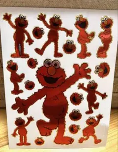 残り数枚！撥水防水キラシールステッカー！キャラクター エルモ1 セサミストリート