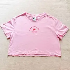 NIKE クロップド丈 ロゴTシャツ ピンク Mのサムネイル