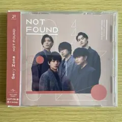 Sexy Zone NOT FOUND【通常盤】