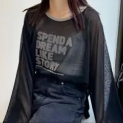 CIAOPANIC TYPYシアーフロッキープリントラグランニット