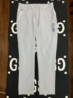 クランク ライトグレー パンツ