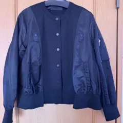 ミカーレミカーレ ブラック ナイロン アウター