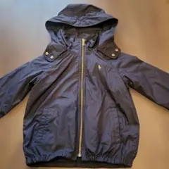 ラルフローレン キッズ フルジップパーカー 130 ネイビー 金ジップ