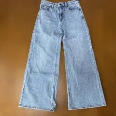 GU バギージーンズ　ブルー　M