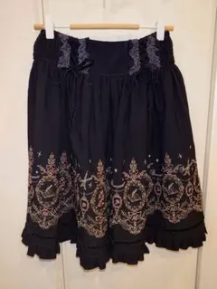 axes femme 花柄刺繍スカート