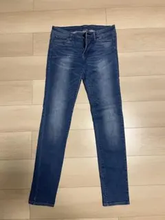 UNIQLO ウルトラストレッチスキニーデニム ウエスト68.5cm ブルー