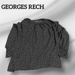 ジョルジュレッシュGEORGES RECH ドット柄長袖ブラウス 38レディースのサムネイル