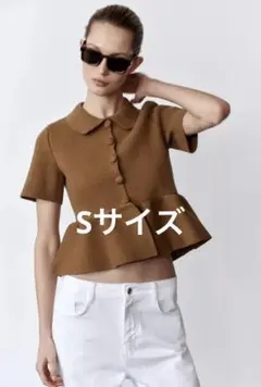 2025年最新】zara ニットペプラムカーディガンの人気アイテム