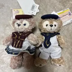 ダッフィー & シェリーメイ セーラー服ぬいぐるみ