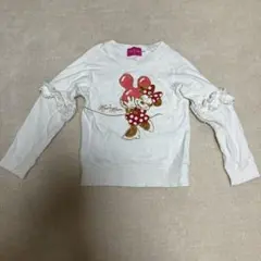 ミニーマウス　トレーナー　白　120センチ