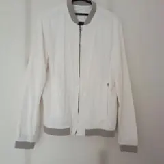 ZARA 　メンズ　 レディース　ボンバージャケット 　ホワイト