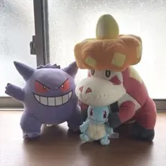 포켓몬 봉제인형 아티게이터 팬텀 꼬부기 3점 세트