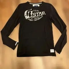 G-STAR RAW 長袖カットソー 黒 S ロゴプリントのサムネイル