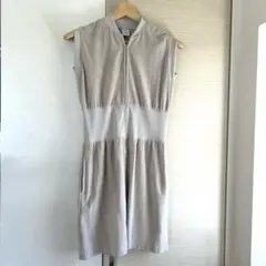 値下げ TMG ゴルフワンピース グレー 襟付きタックワンピー サイズ1