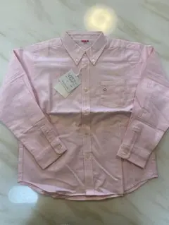 新品タグ付きMINI-K ピンク ボタンダウンシャツ 130cm