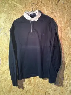 ポロ・ラルフ・ローレン 長袖ポロシャツ ネイビー