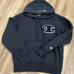 Champion ブラック パーカー Sサイズ　美品‼️