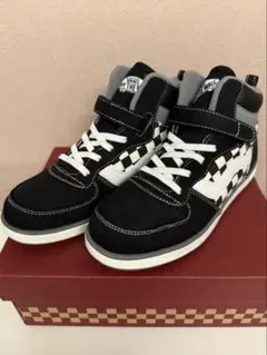 VANS スニーカー 23cm チェッカー ハイカット