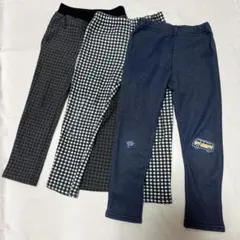 KIDS FASHION STATION 裏起毛 レギンス 3点 セット