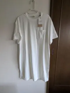 ホワイト Tシャツ 半袖 ポケット付きのサムネイル