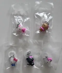 Hello Kitty めじるしアクセサリー　5種 セミコンプリート(天使なし)