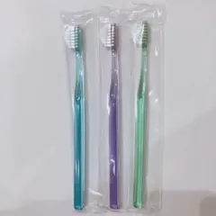 奇跡の歯ブラシ　トライアングル　 ３色　３本セット　ブルー　グリーン　パープル