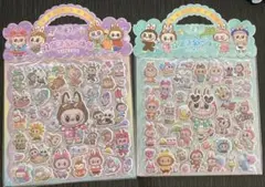 ラブブ　BIG ぷくぷくシールバッグ　2枚組×2冊セット　訳あり　4シート　②