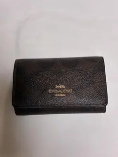 COACH キーケース シグネチャー ブラウン