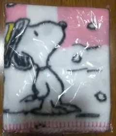 スヌーピー フリースブランケット ピンク 800mm×600mm