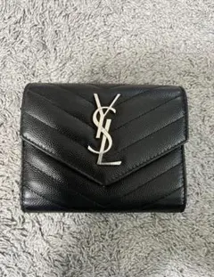 SAINT LAURENT 三つ折り財布 ブラック　【本日限定価格】のサムネイル