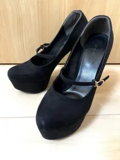 EMODA ブラック ハイヒール・パンプス ストラップ付きのサムネイル