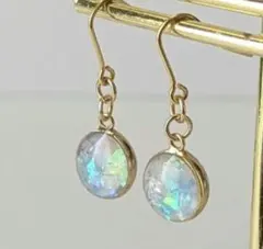 現品限り ラウンドシェルのピアス（イヤリング可）