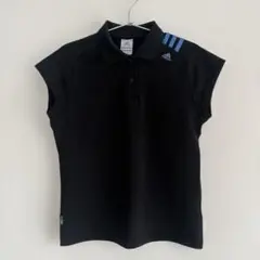 adidas 黒ポロシャツ サイズL