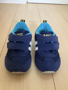 14.5cm アシックス　ネイビー／ホワイト/イエロー　asics