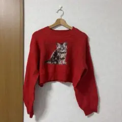 w closet キャットニットプルオーバー