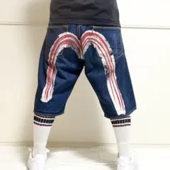 EVISU エヴィス デニム ハーフパンツ ジョーツ カモメ Y2K B系のサムネイル