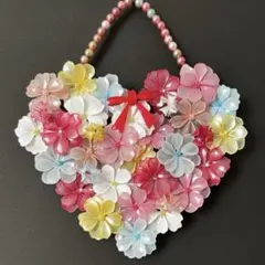 バックブーケ型のリース ブルー系 ワイヤークラフト ディップアート