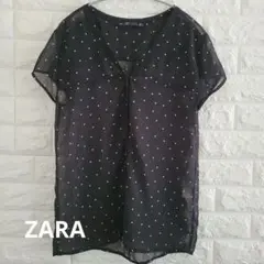 zara ドット柄ブラウスのサムネイル
