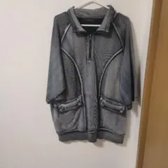 CLEL ハーフジップ シャツ グレー L メンズのサムネイル