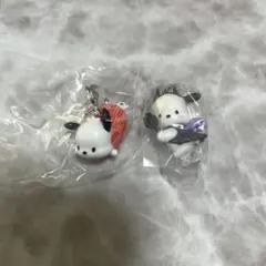 サンリオガチャガチャ ポチャッコ　いたずらこあくまスイング　めじるしアクセサリー