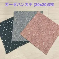 ガーゼハンカチ (20x20)2枚 サークルレース ハンドメイド - メルカリ