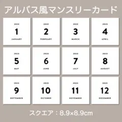 マンスリーカード スクエア ましかく アルバスのサムネイル