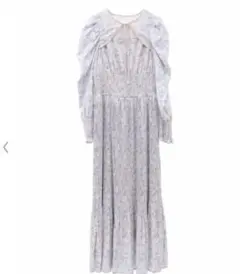 31sonsdemode デコルテ開き 花柄プリーツワンピース