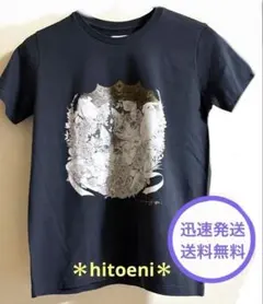 【hitoeni】レディース半袖Tシャツ/ 猫二匹、鳥等 繊細なイラストが魅力♡