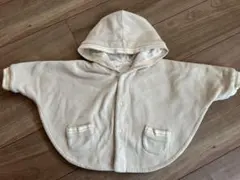 ベビーポンチョ リバーシブル　フリース素材