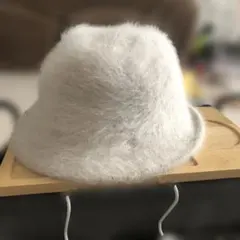 TAE KYUNG アンゴラ混ホワイトハット