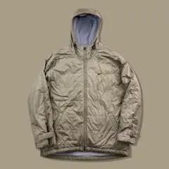 00s Y2K NIKE ナイキ 中綿フーディ パデッドジャケット ベージュのサムネイル