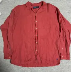 b*a様 90s polo ralph lauren リネンシルクシャツ裾ポニー