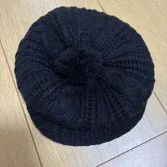 COMME CA ISM ブラック ニット帽 03-95Y05